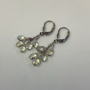 Solid Sterling .925 Faceted Aquamarine Earrings
